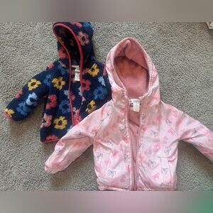 Pink and Floral Baby Jackets